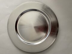 Silver Metallic Charger Plates 
