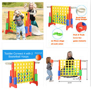 Toddler Connect 4 With Ball Hoop