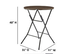 Round Cocktail Highboy Tables