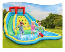 Children Double Water Slide Double Sprayer w/Pool/Ball Pit Area