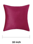 Pillow Case 16x16 Inch, Wine Red