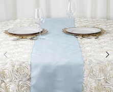 Light Blue polyester Runner