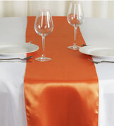 Coral Satin Table Runner 