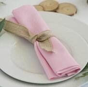 Polyester Pink Napkin