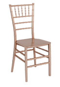 Rose gold chiavari chairs