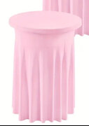 32”x43” Pink Spandex Fitted Highboy Tablecloth 