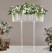 Acrylic Rectangle Chandelier Centerpiece 