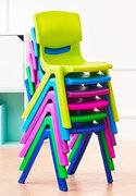 Children 6 Pack Set Dark Colorful Chairs