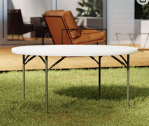 Round Plastic 60” Folding Tables