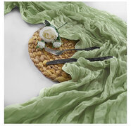 Cheesecloth Sage Green Table Runners