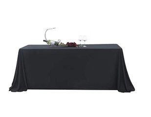 Black Rectangle Tablecloth 90 x 132
