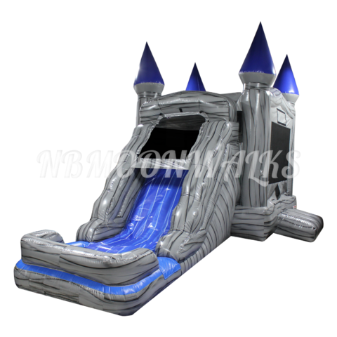 Grey Castle Combo Water Slide