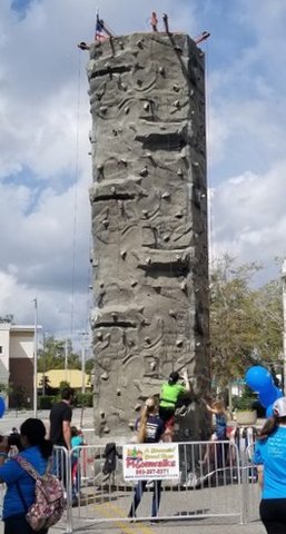 28 Foot Tall Rock Wall