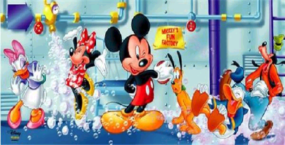 13x13 Mickey Mouse and Friends art panel