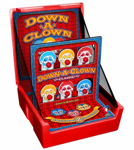 Down A Clown Toss Game