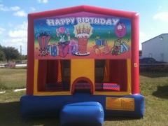 13x13 Rainbow Birthday Bounce House