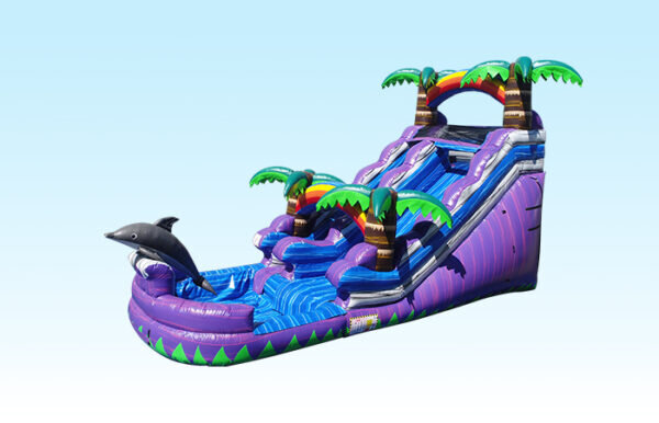 15 FT Purple Splash Dolphin Waterslide 152WS