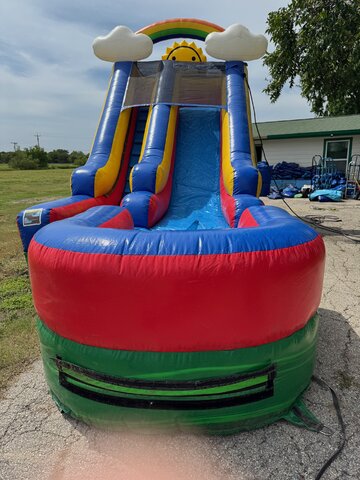 15' Rainbow Waterslide