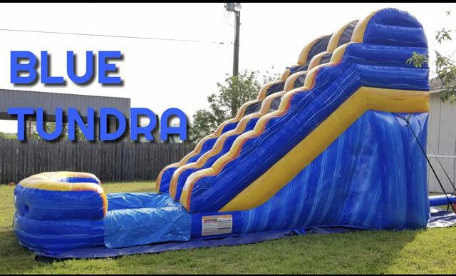 Blue Tundra 15 ft Water Slide with Pool