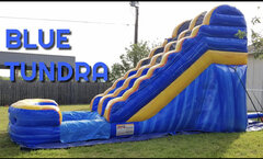 Blue Tundra 15 ft Water Slide with Pool