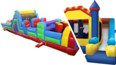 Bounce House With Slide & Obstacle Course Rentals