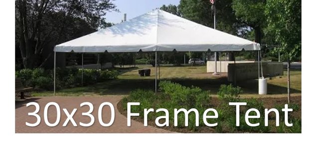 30x30 Commercial Frame Tent Rental Jitterbug Party Rentals