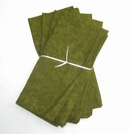 Linen - napkins 20x20 - Olive [in sets of 10]