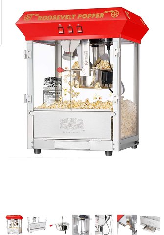 Popcorn Machine 8oz (incl 25 servings)