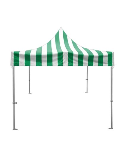 10x10 Commercial Tent (Green/White)