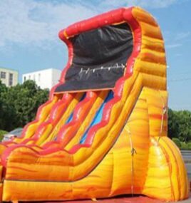 19' Volcano 2-Lane Inflatable Slide