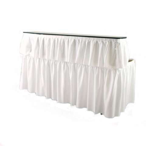 Linen - 13' skirt [3 sides] - white