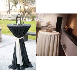 Cocktail Table Sash - white