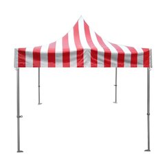 10x10 Commercial Tent (Red and White)