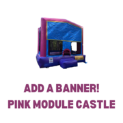 Pink Module Castle Bouncy House (6-8 Players)