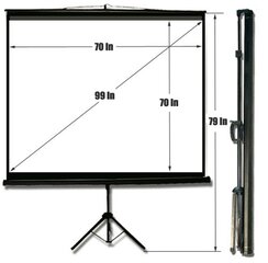 Projection Screen Tripod Rental 70"x70"