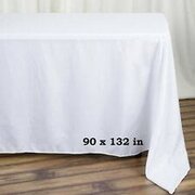 Linen - 90x132" rectangular - white