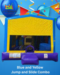 Enclosed Castle Blue & Purple Bounce and Slide - Dry