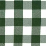 Linen - 60x120" rect - green/white check