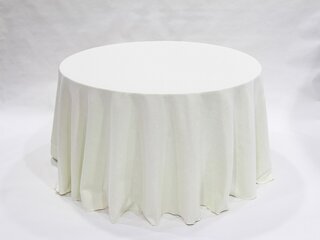 Linen - 120' round Panama Collection Ivory