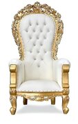 Throne Chair Rental (Gold and White)