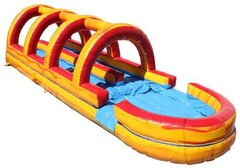 32' Volcano 2-Lane Inflatable Slip N Slide with Pool
