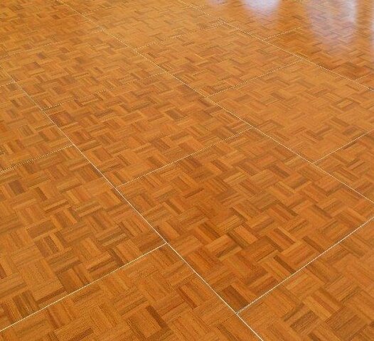 Parquet dance floor 