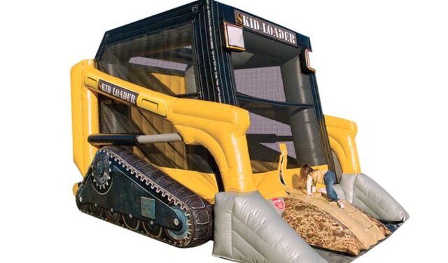 Skid Loader Construction Bounce House 