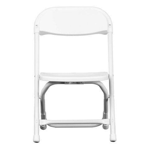 Chairs - Kids White Metal Folding 