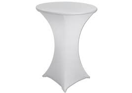 Linen - Cocktail table Spandex cover white