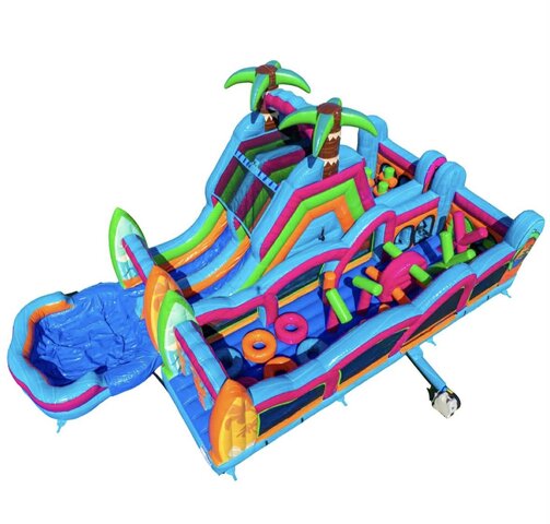 67FT Electric Tropics Obstacle Course DRY