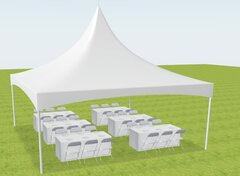 20’ x 20’ Tent, 36 chairs, 6 6’ Tables