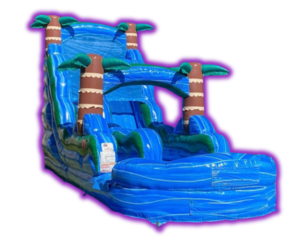 18’ Blue Hurricane Water Slide