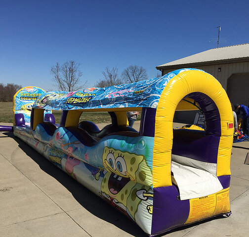 spongebob slip and slide