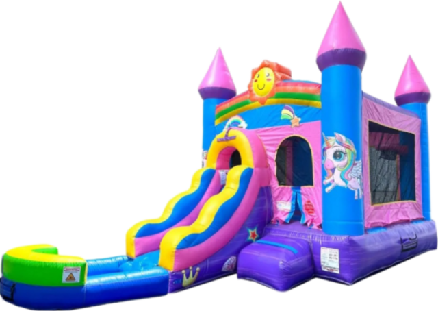 Pink Unicorn Castle Wet 